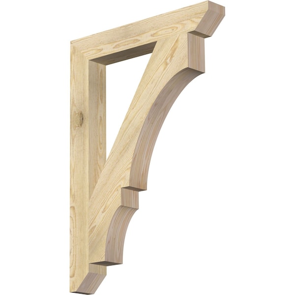 Ekena Millwork Balboa Slat Rough Sawn Bracket, Douglas Fir, 4"W x 28"D x 40"H BKT04X28X40BOA06RDF - main